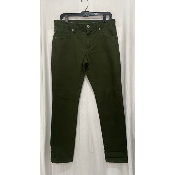 7 Diamonds CLIFTON Slim Straight Green Men's Pants 31/32 - Picture 1 of 7